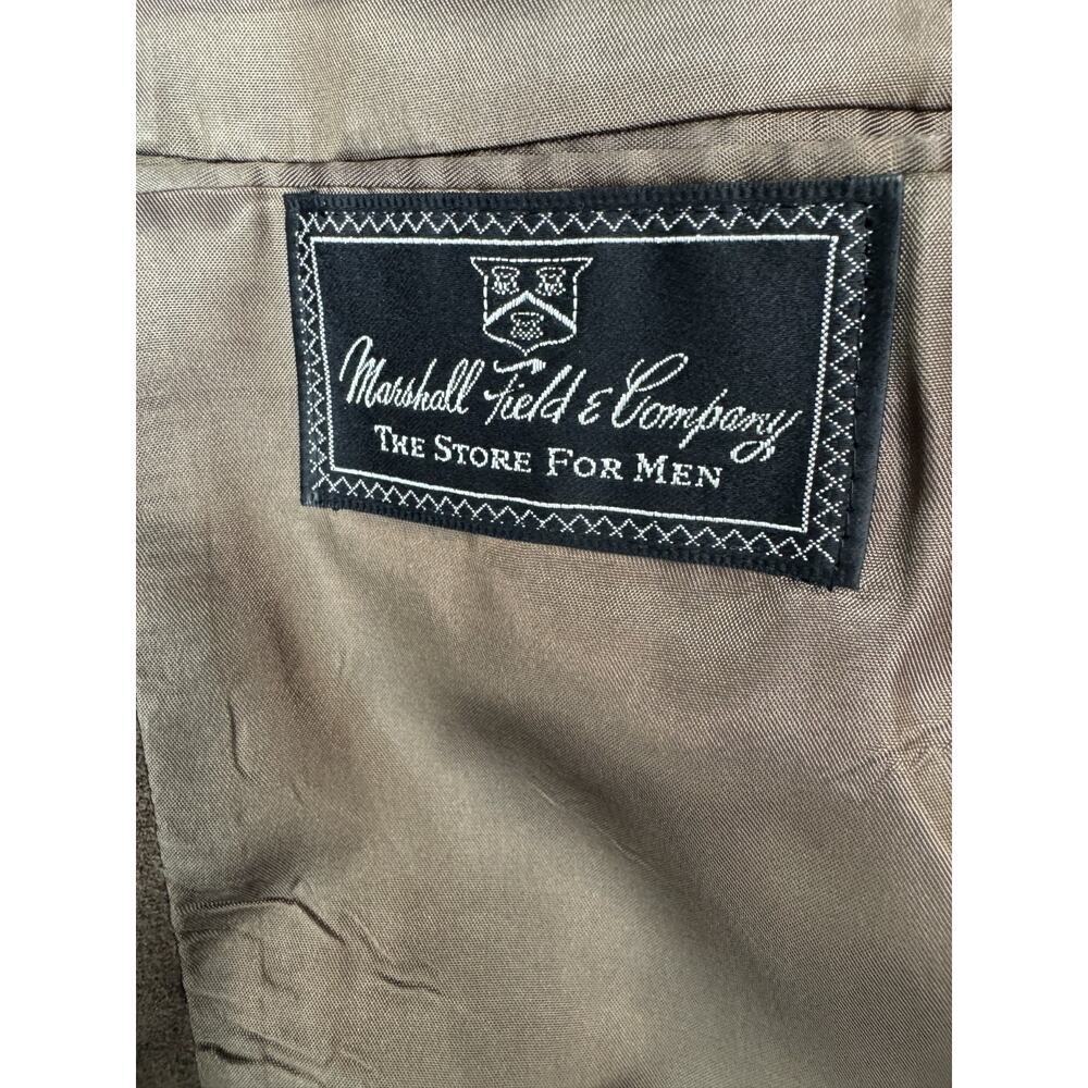 Vintage Marshall Field & Company Microsuede Blazer Brown USA Measures Men's 42 - Picture 9 of 12
